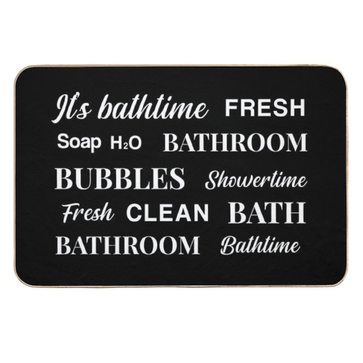 Cute Bathroom Bath Mat Design  Easy To Clean Bath Mat