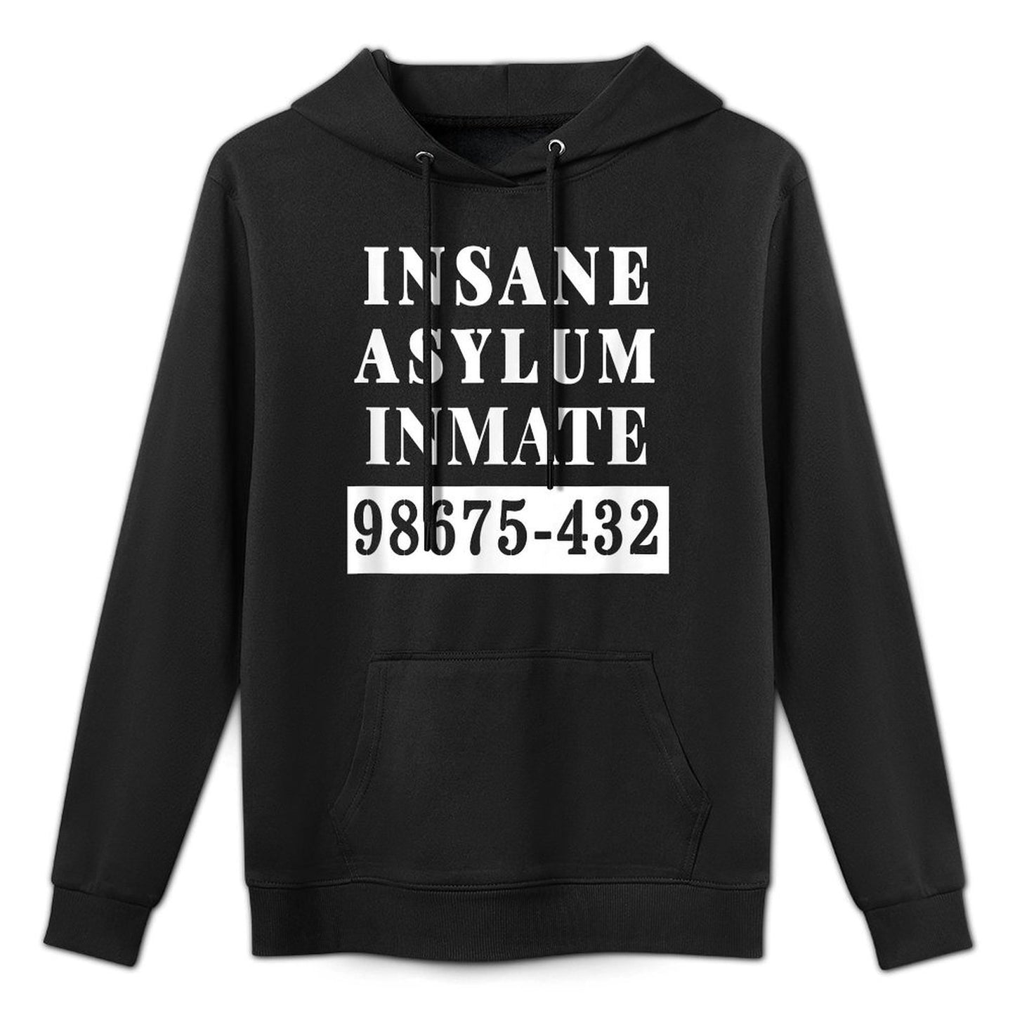 Insane Asylum Inmate Costume Halloween Party Machine Washable Hoodie
