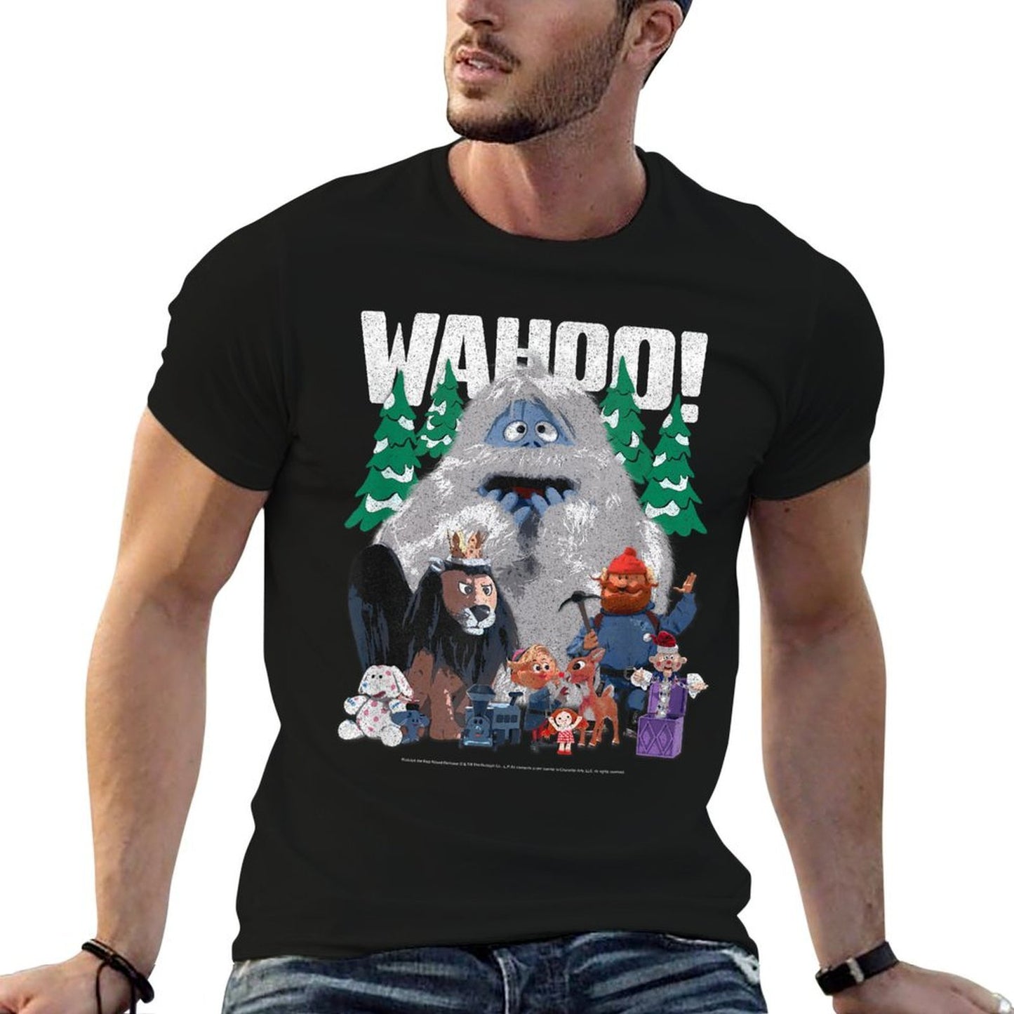Rudolph Wahoo! Vintage Misfit Toys Characters Christmas  Stretchy T-Shirt