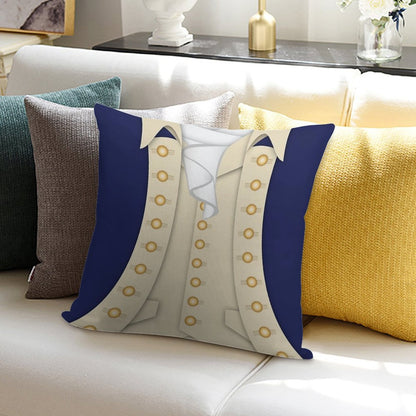 Alexander Hamilton Soft Short Plush Fabric Throw Pillow