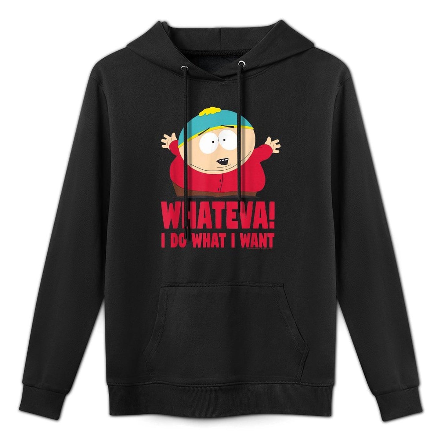 South Park Cartman Classic Fit - Black Crew Neck,, Casual Breathable Fabric Hoodie