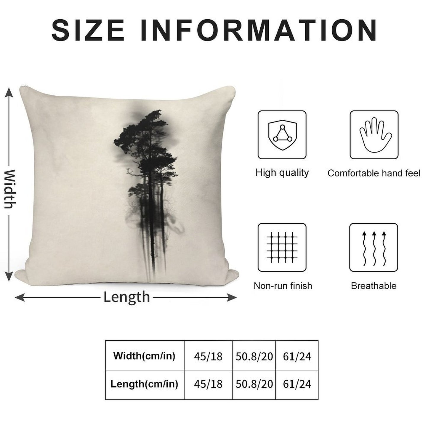 Enchanted Forest Soft Warmth Comfort Throw Pillow