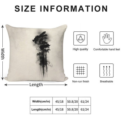 Enchanted Forest Soft Warmth Comfort Throw Pillow
