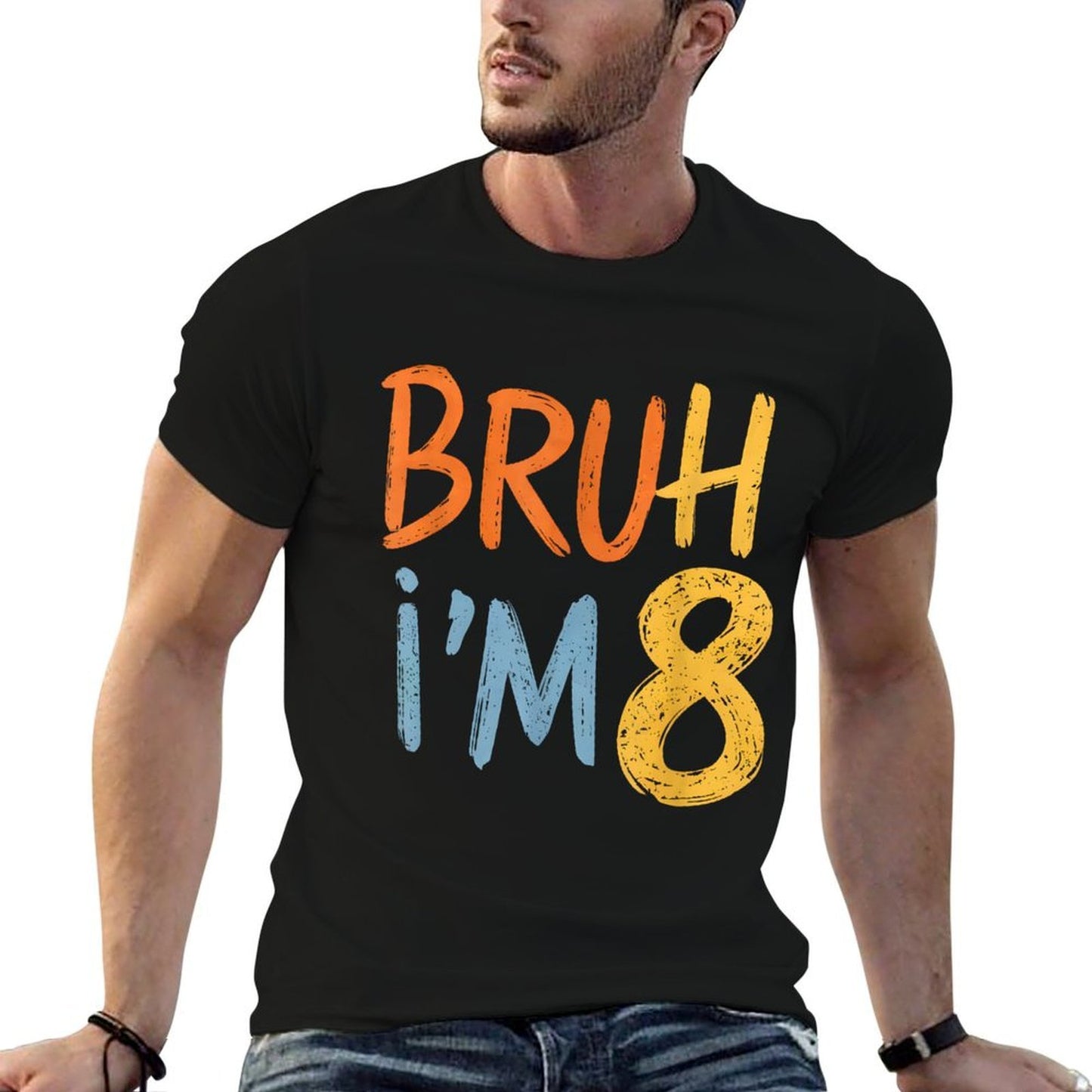 Bruh It's My 8th Birthday I'm 8 Year Old Birthday  Relaxed-fit T-Shirt
