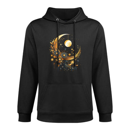 Mystic Sun And Moon Woman Mystical Flowers Aesthetic Breathable Fabric Hoodie
