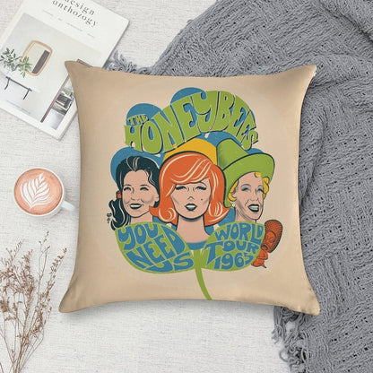 The Honeybees World Tour 1965 - Faded Version Soft Ultra-Soft Texture Throw Pillow