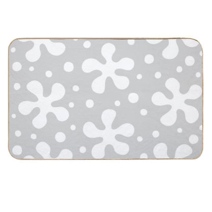 Pretty Mid Century Modern Floral Pattern 836  Odorless Bath Mat