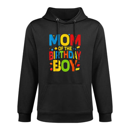 Birthday Party Mom Of The Birthday Boy Building Block Pilling-Resistant Hoodie
