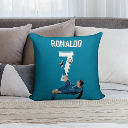 Ronaldo Overhead Kick Soft Gift Ready Throw Pillow