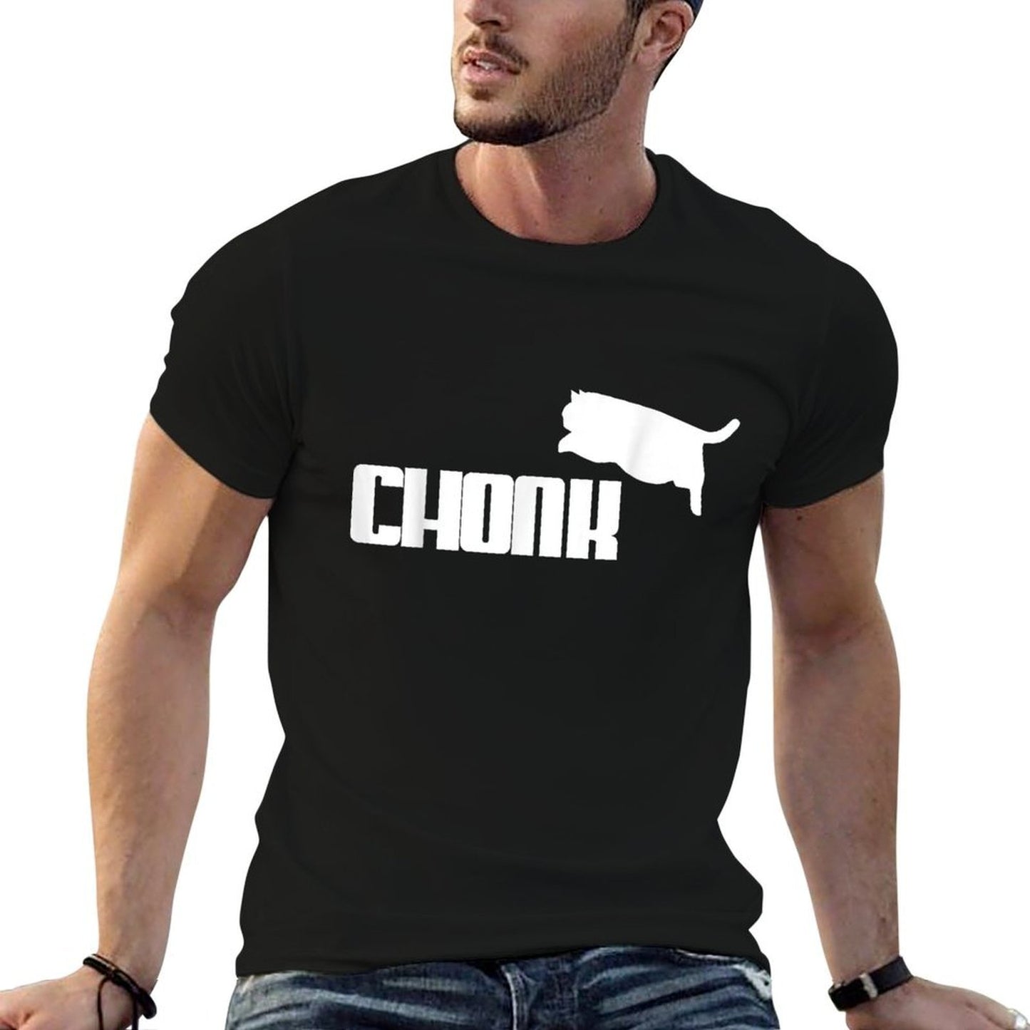 Chonk Cat Meme Funny  Quick-drying T-Shirt
