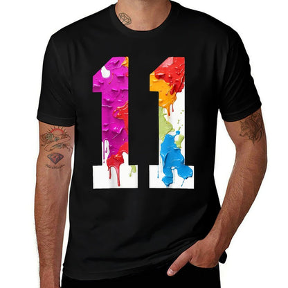 NUMBER 11 YEARS OLD 11TH BIRTHDAY  Odor-resistant T-Shirt