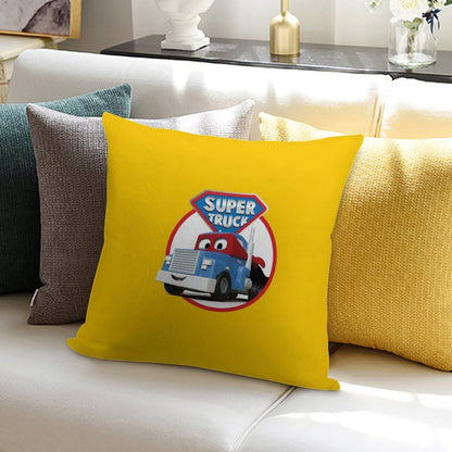 Carl The Super Truck of Car City Soft Ultra-Soft Texture Throw Pillow