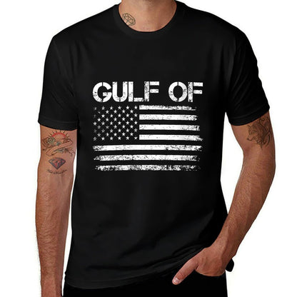 Womens Gulf of United States of America Funny Land Politics Quote  Heathered Texture T-Shirt