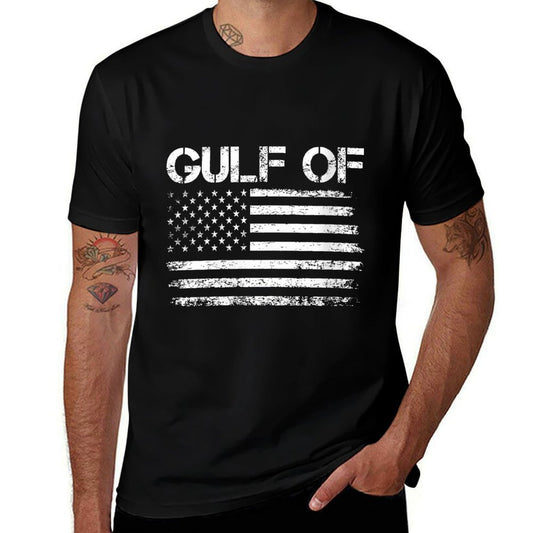 Womens Gulf of United States of America Funny Land Politics Quote  Heathered Texture T-Shirt