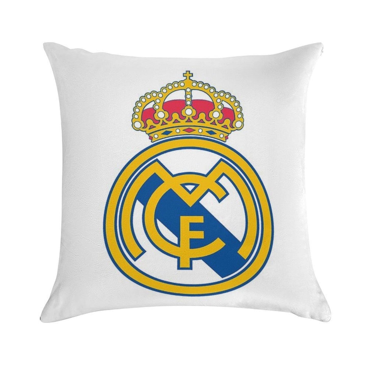 The Madrid CF Logo Soft Luxury Feel Throw Pillow