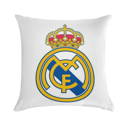 The Madrid CF Logo Soft Luxury Feel Throw Pillow