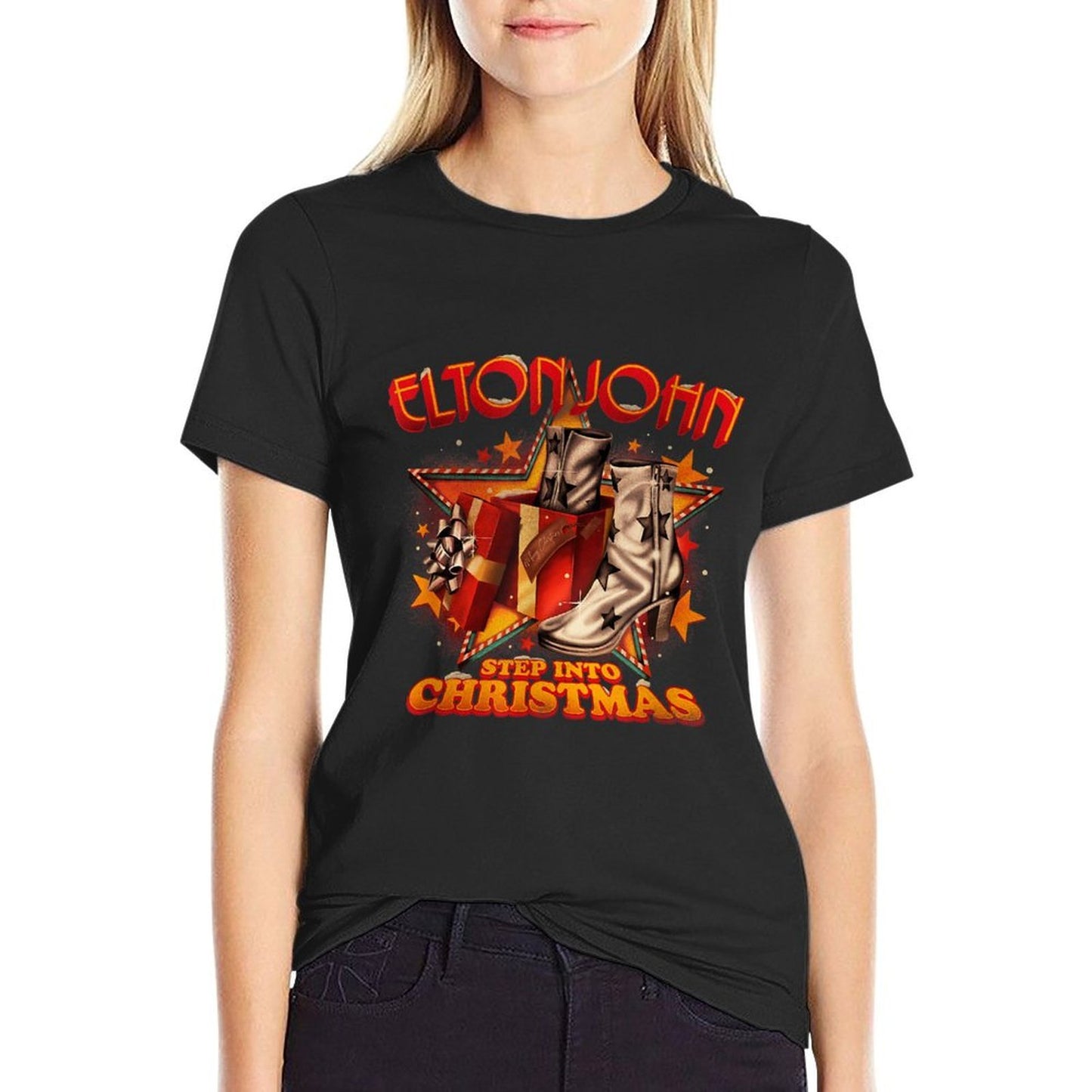 Official Elton John Step Into Christmas Boots  Odor-resistant T-Shirt