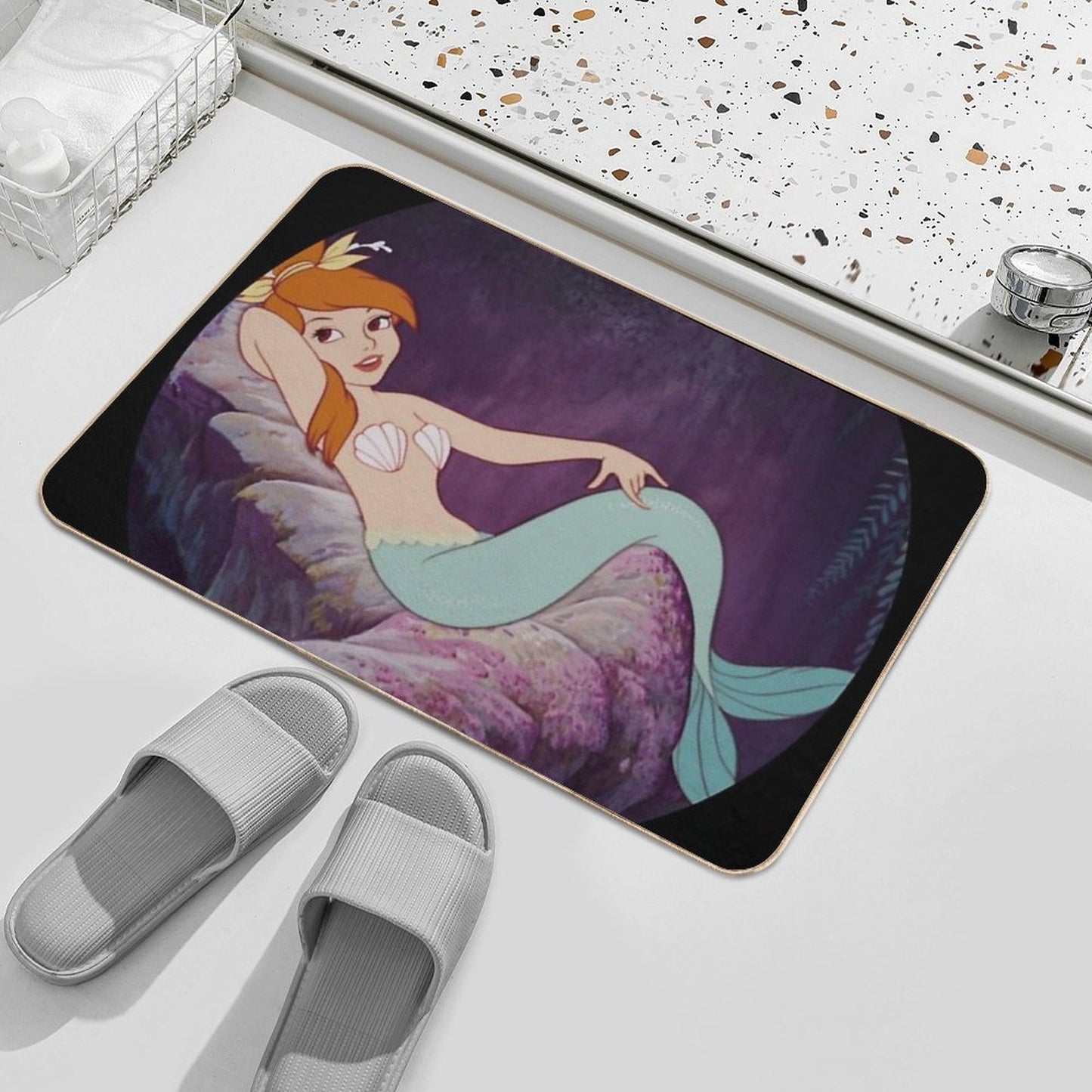 Murderous Mermaid  Toxin-Free Bath Mat