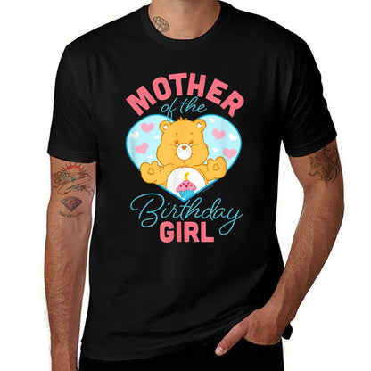 Care Bears Mother Of The Birthday Girl Vintage Heart Logo Comfortable T-Shirt
