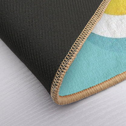 Cute Hard Boiled Eggs  Fade-Resistant Bath Mat