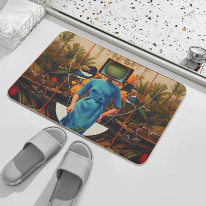 Her Asymmetries  Easy To Clean Bath Mat