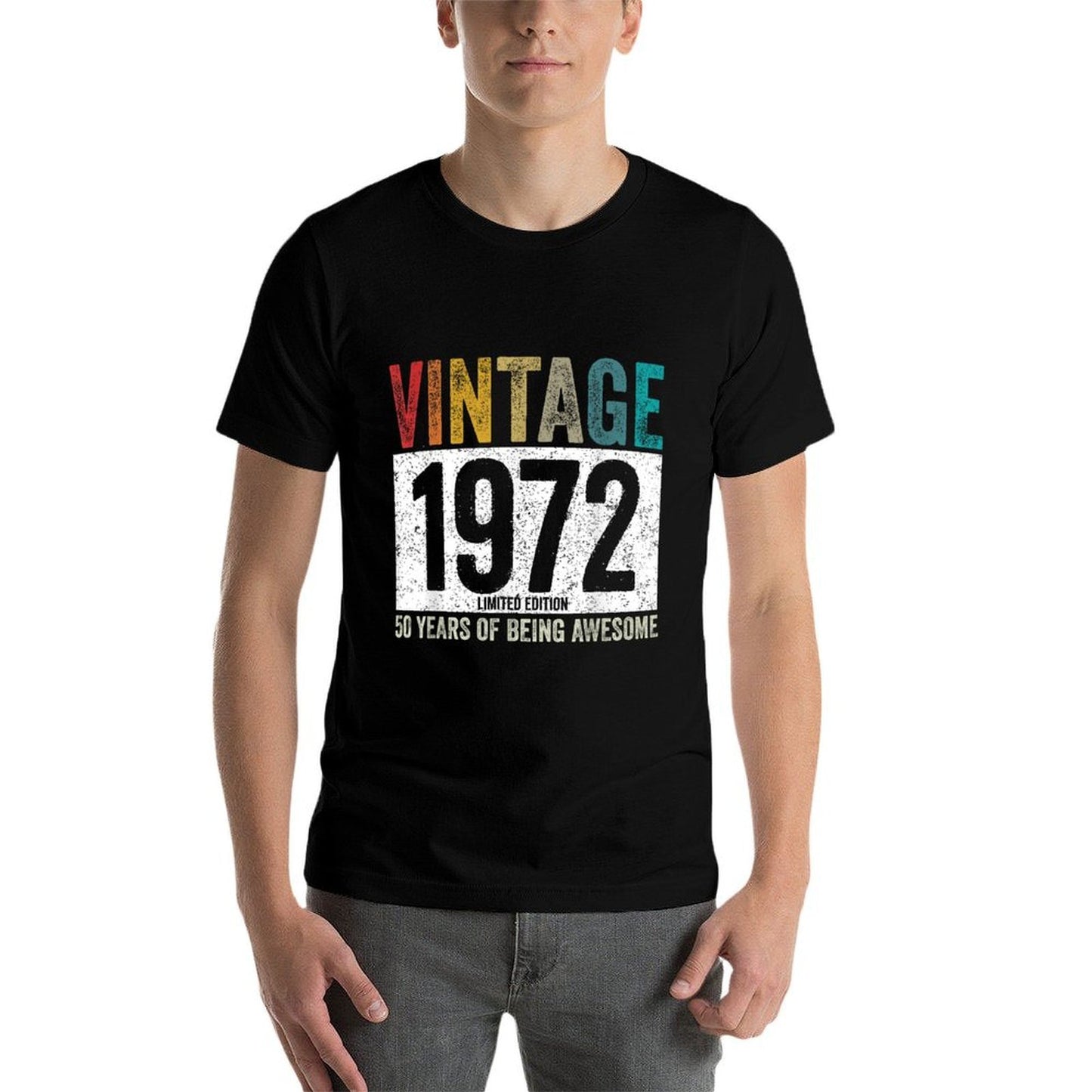 Vintage 1972 50 Years Of Being Awesome 50th Birthday Gifts  Breathable T-Shirt