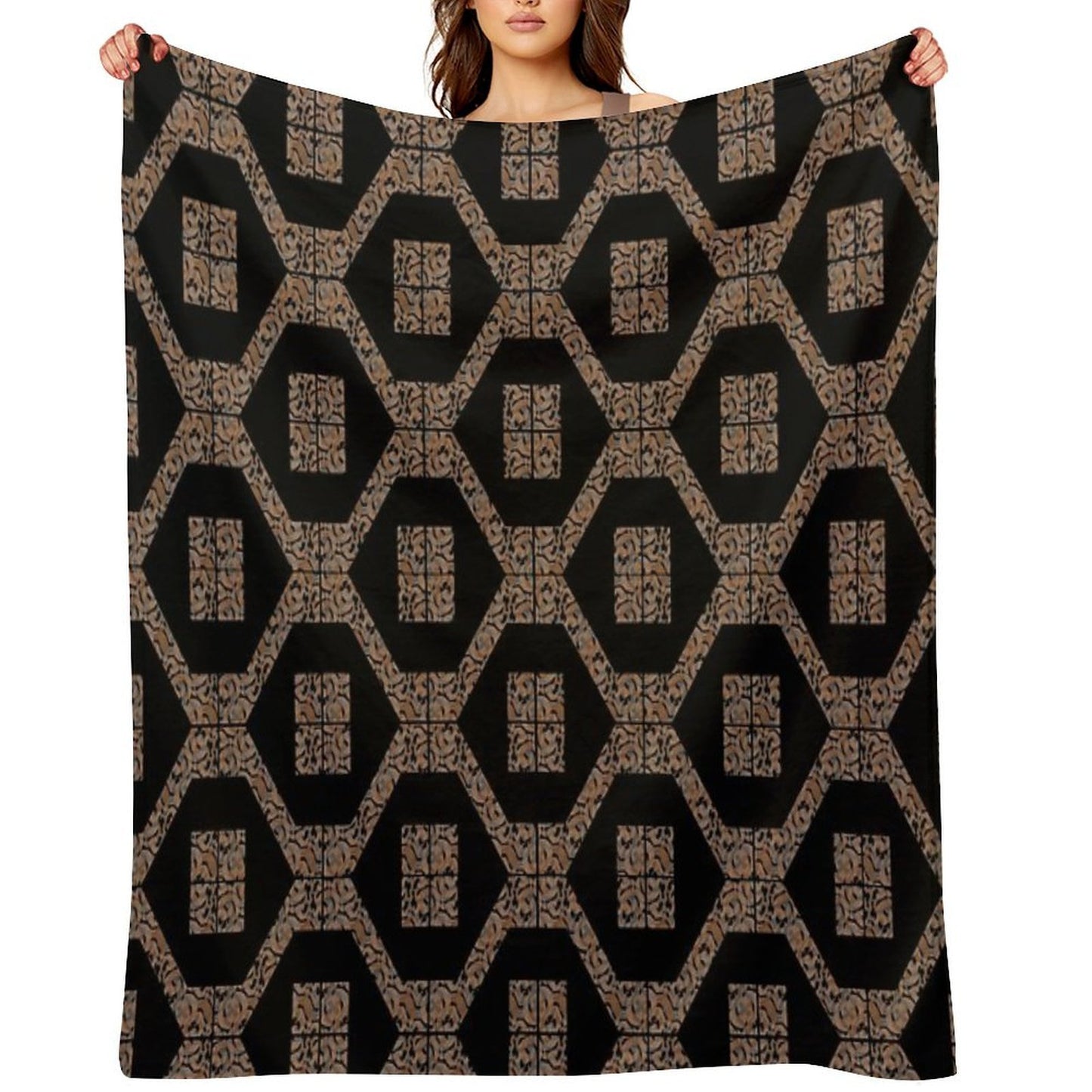 Decorative Geometric Design12 Versatility Throw Blanket