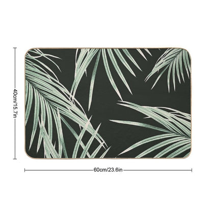 Green Palm Leaves Dream #1 #tropical #decor #art  Versatile Bath Mat