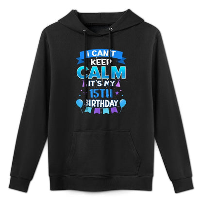 Awesome 15th Birthday For 15 Years Old Boy Girl Age 15 Casual Wear Hoodie