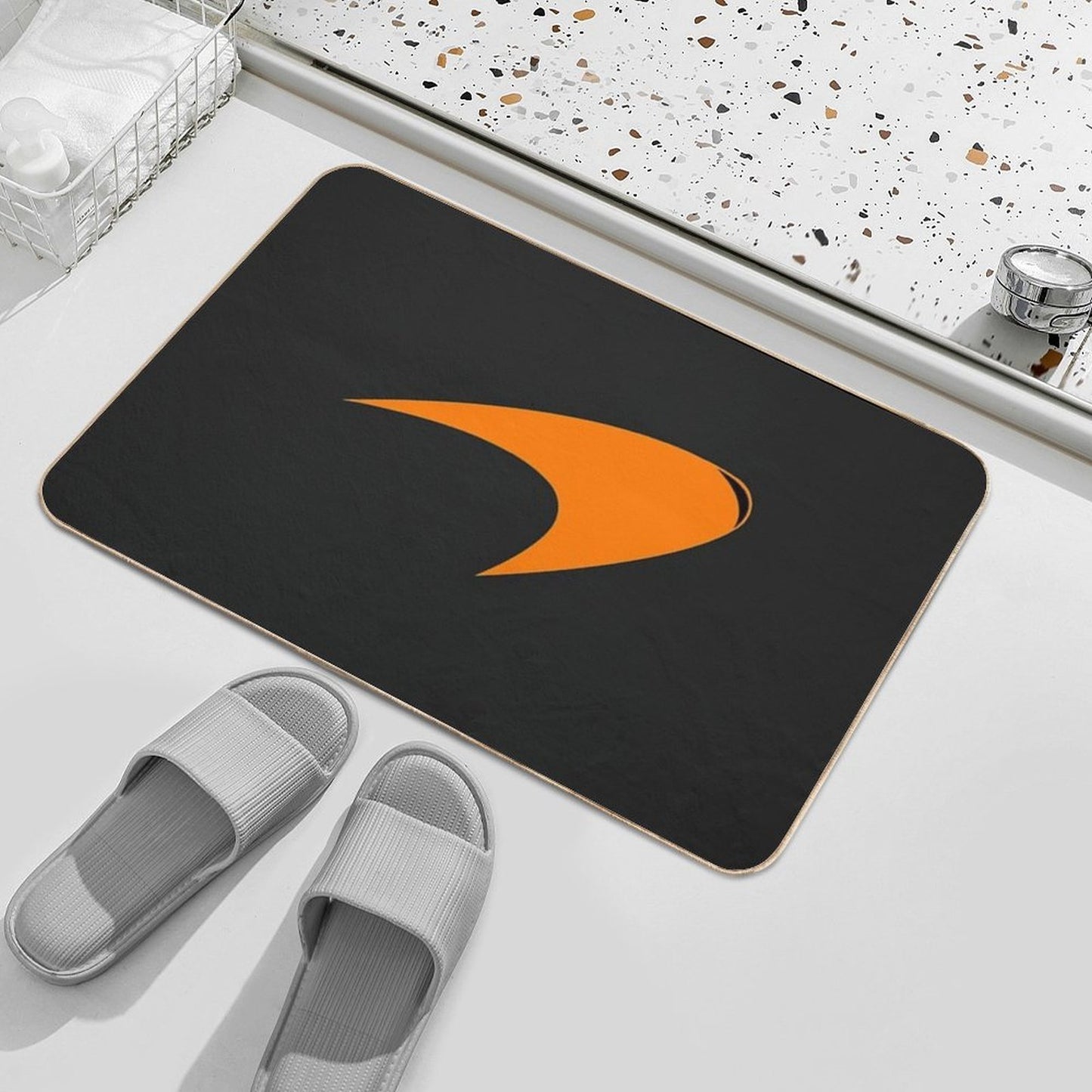 Mclaren Mclaren Orange Logo  Absorbent Bath Mat
