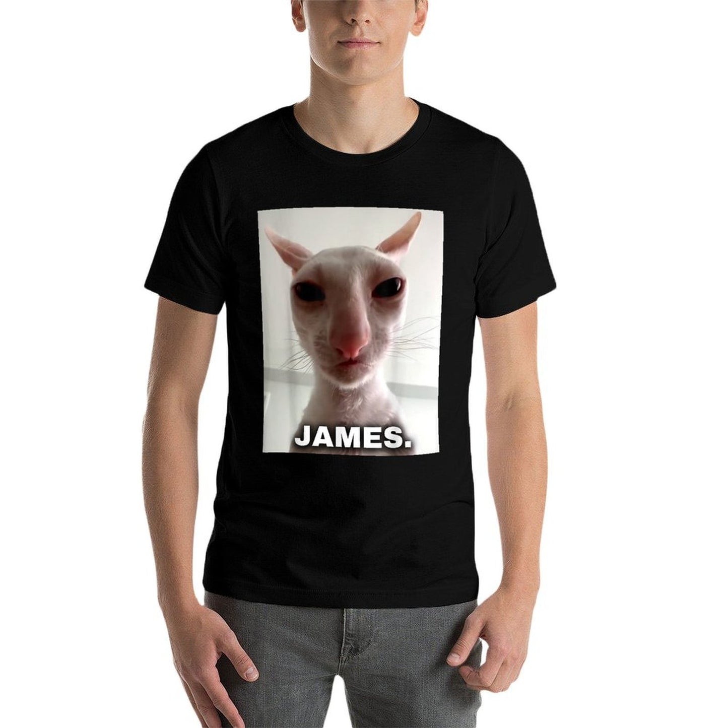 James Cat  High-quality Stitching T-Shirt