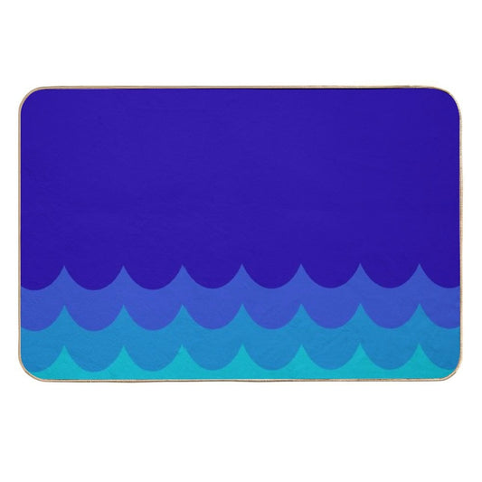 Blue Ocean  Stain-Proof Bath Mat