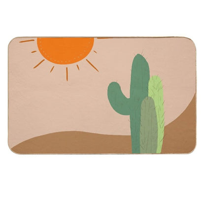Boho Cactuses  Pet-Safe Bath Mat