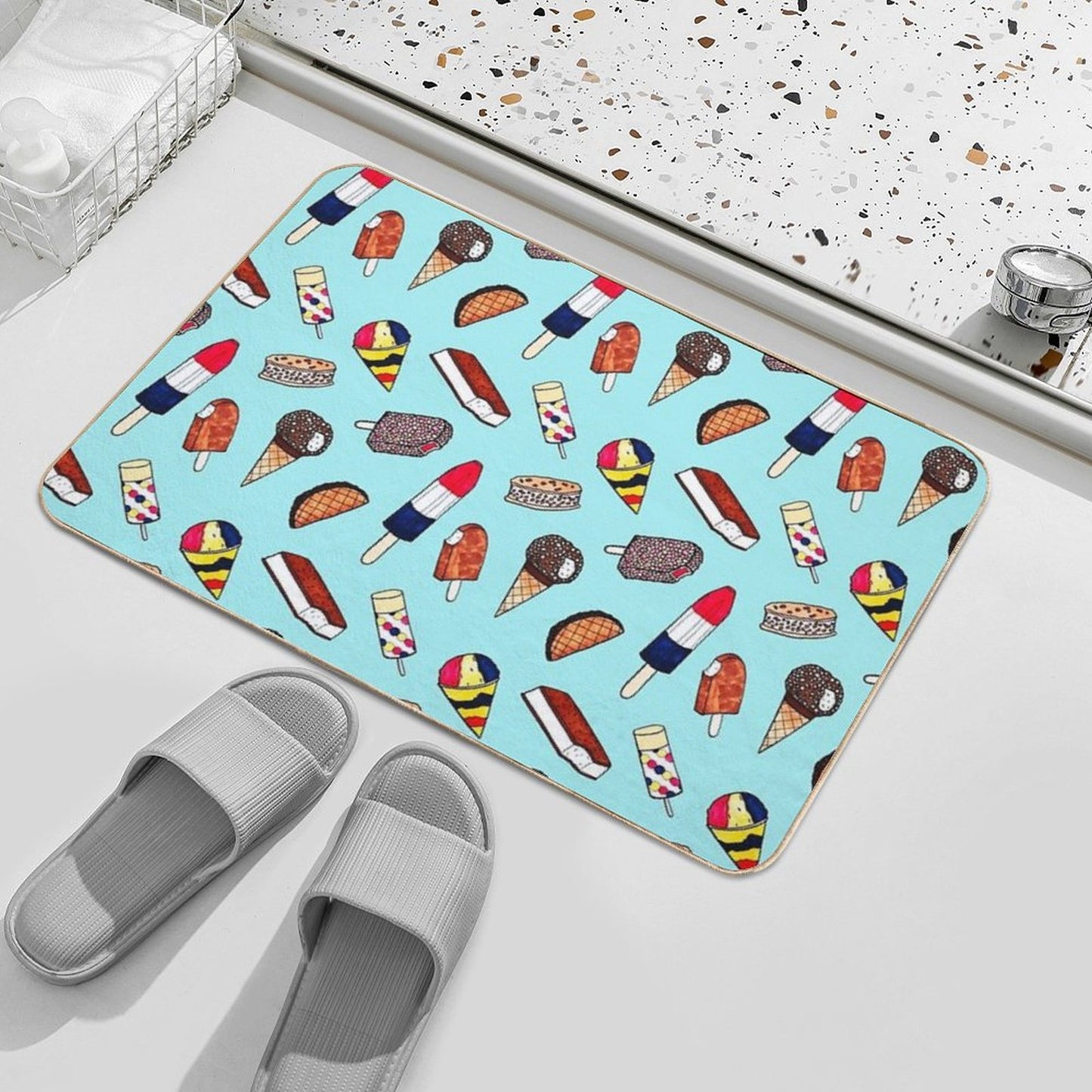 I Scream For Ice Cream  Stain-Proof Bath Mat