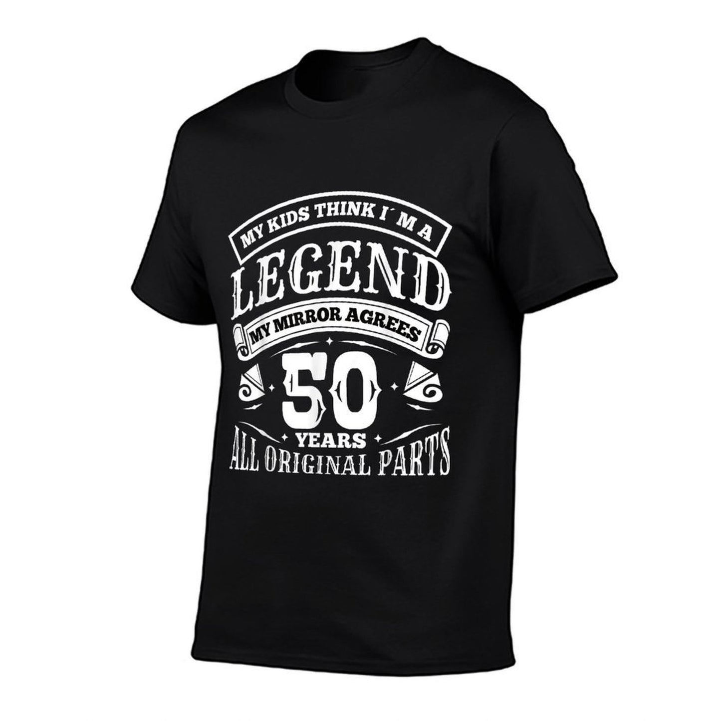 Birthday for 50th Birthday Decoration  Oversized Silhouette T-Shirt