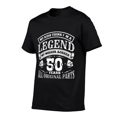 Birthday for 50th Birthday Decoration  Oversized Silhouette T-Shirt