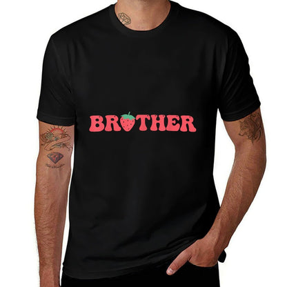 Brother Of The Berry First Birthday Strawberry Matching Love  Stretchy T-Shirt
