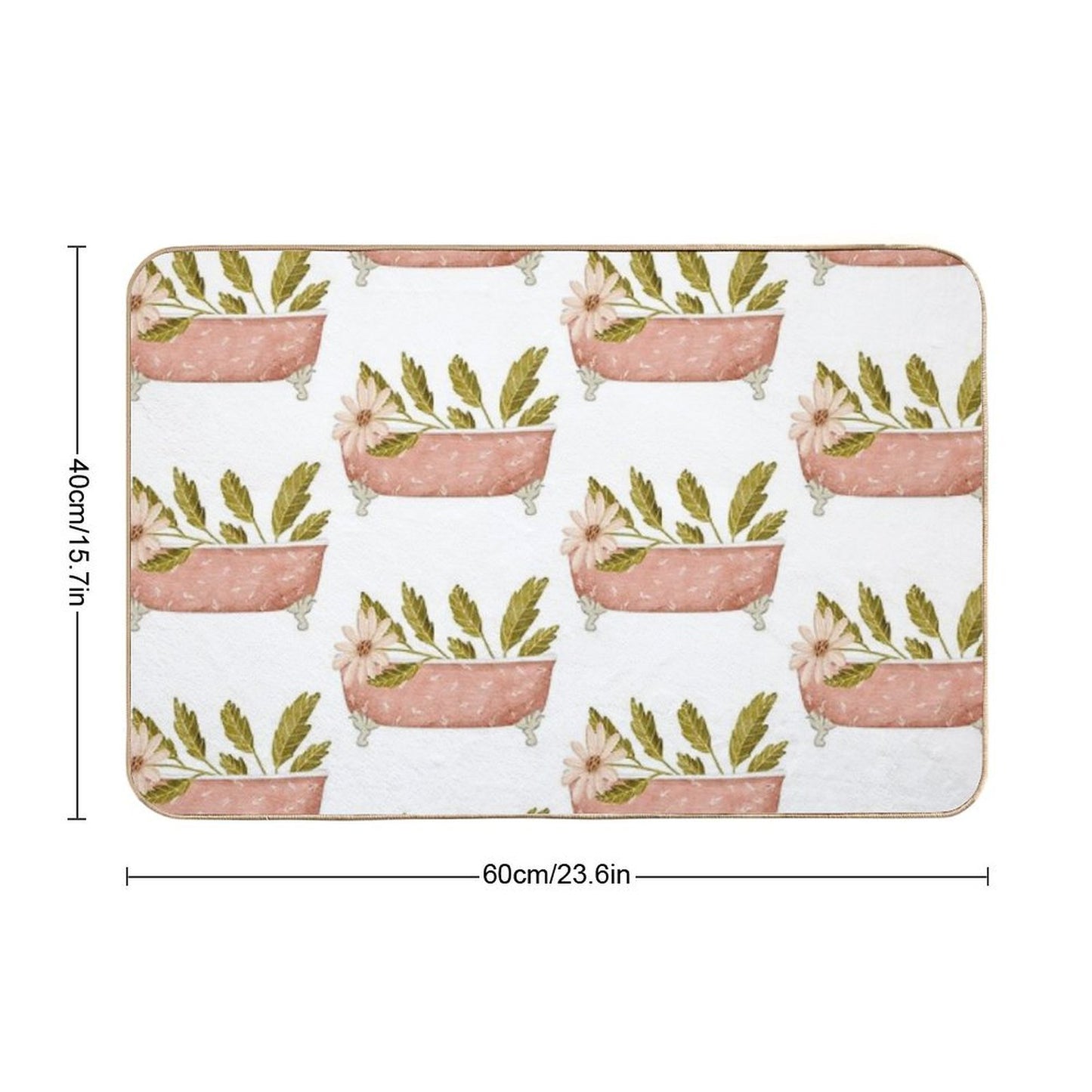 Feminine Bath Time  Eco-Friendly Bath Mat