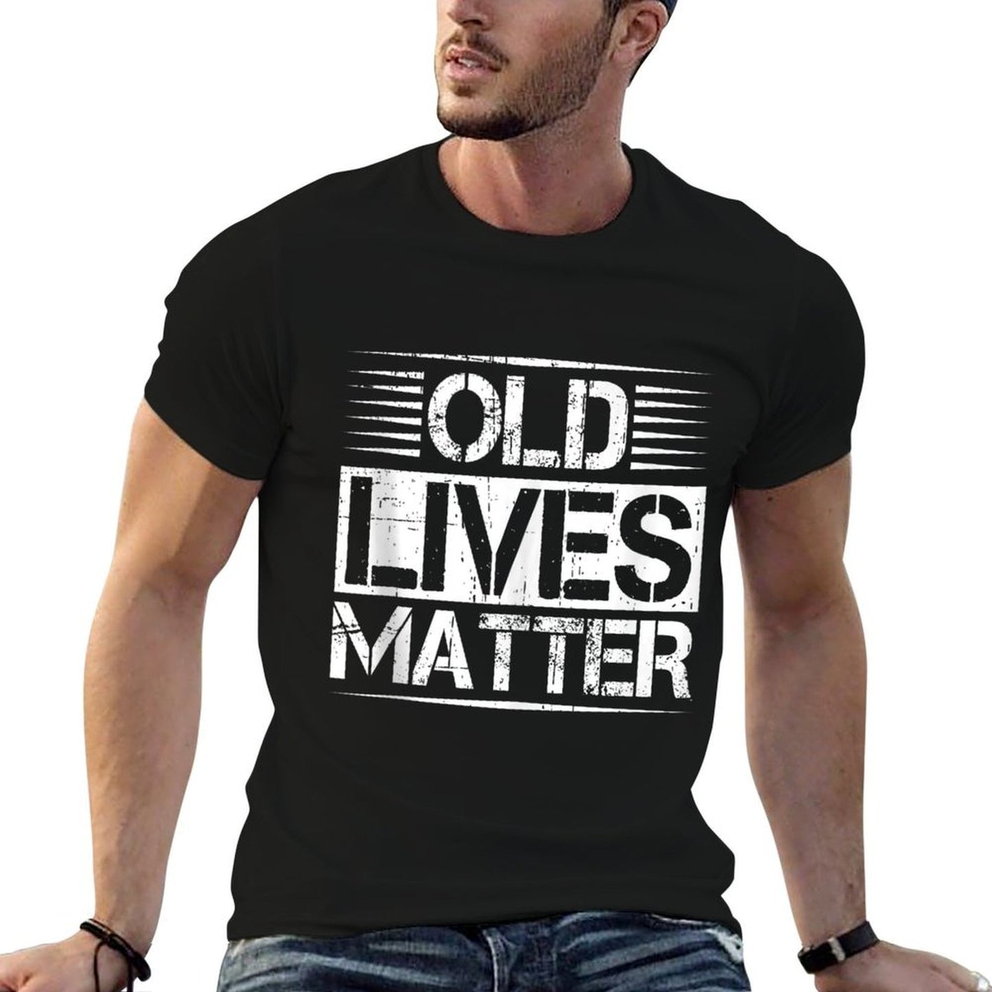 Old Lives Matter 50th 60th Birthday Gifts Men Women  Trendy Pattern T-Shirt