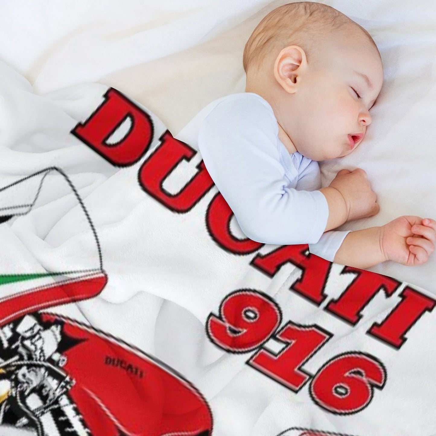 DUCATI 916 Superbike Travel-friendly Throw Blanket