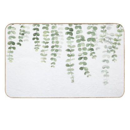 Eucalyptus Watercolor Durable Bath Mat