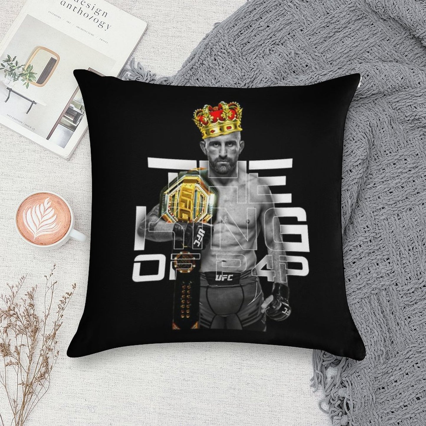 Alexander Volkanovski The Great UFC Soft Home Decor Throw Pillow