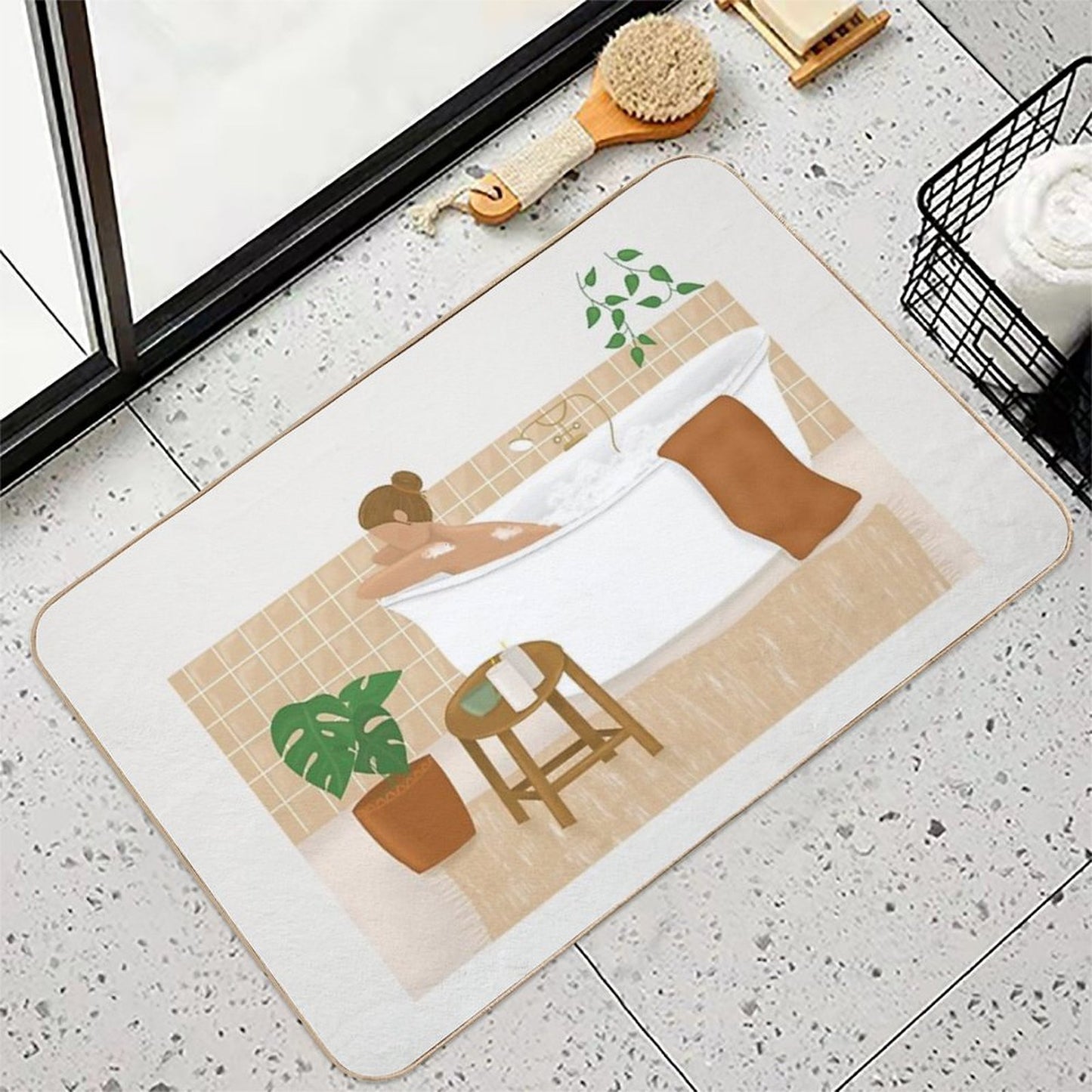 Hygge Bathtub  Easy Maintenance Bath Mat