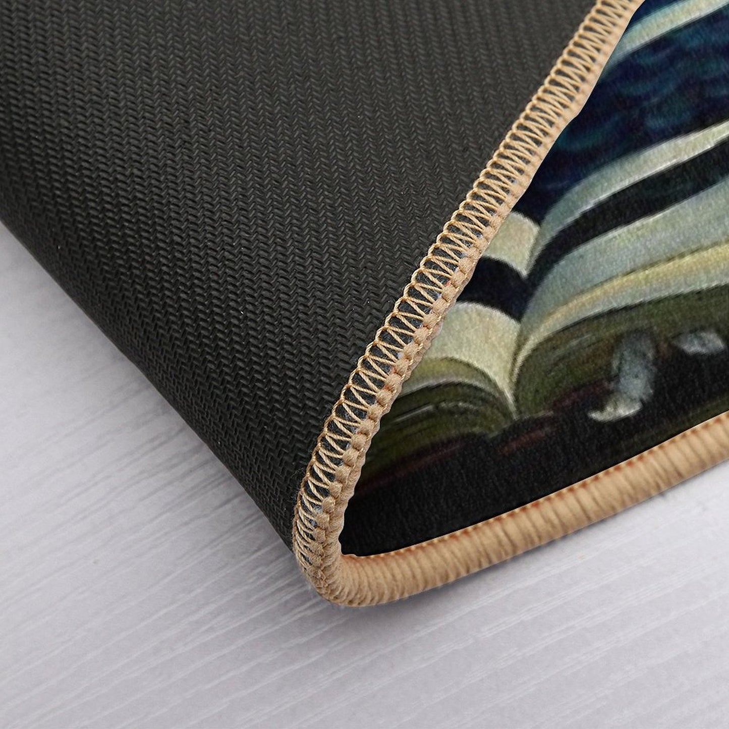 BOOK TO BIRDS Vintage Fantasy Surreal Print  Easy To Clean Bath Mat