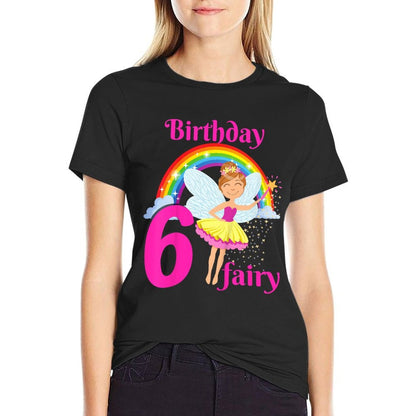 Kids Fairy Birthday Party 6 Years Old Fairy Birthday Party Theme  Classic T-Shirt