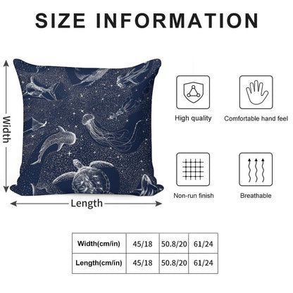Cosmic Ocean Soft Washable Throw Pillow