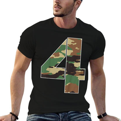 Kids 4 Years Old Boy Army Military 4th Birthday Kids  Odor-resistant T-Shirt