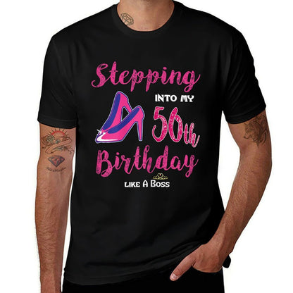 Womens Stepping Into My 50th Birthday Like A Boss  Stretchy T-Shirt