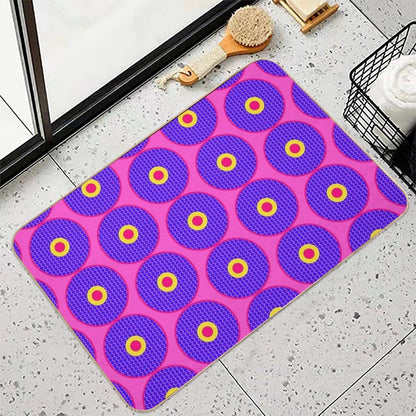 African Inspired Print  Slip-Resistant Bath Mat