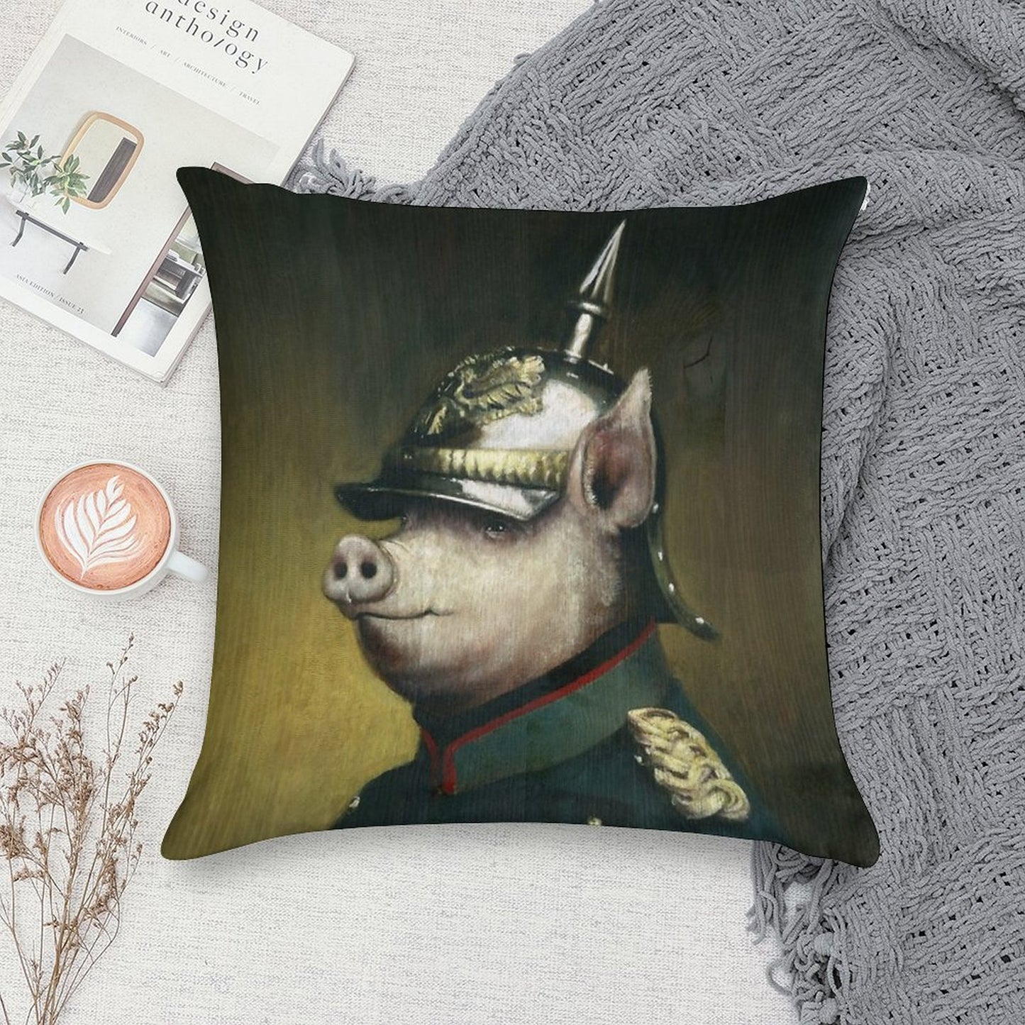 Pigglehaube Soft Decorative Cover Throw Pillow